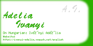 adelia ivanyi business card